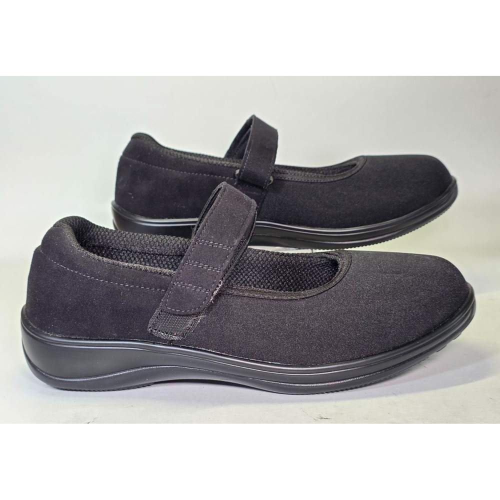 Orthofeet Mary Jane Women's Orthopedic Shoes Size 10.5 4E Black XX Wide Shoes